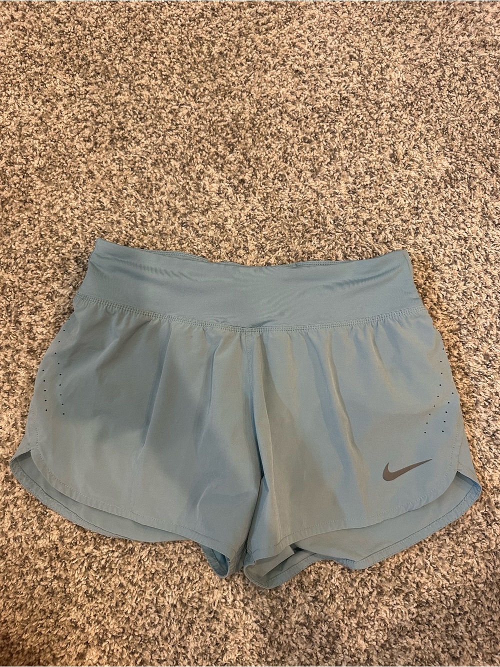 Nike Women's Pale Blue Athletic Running Shorts